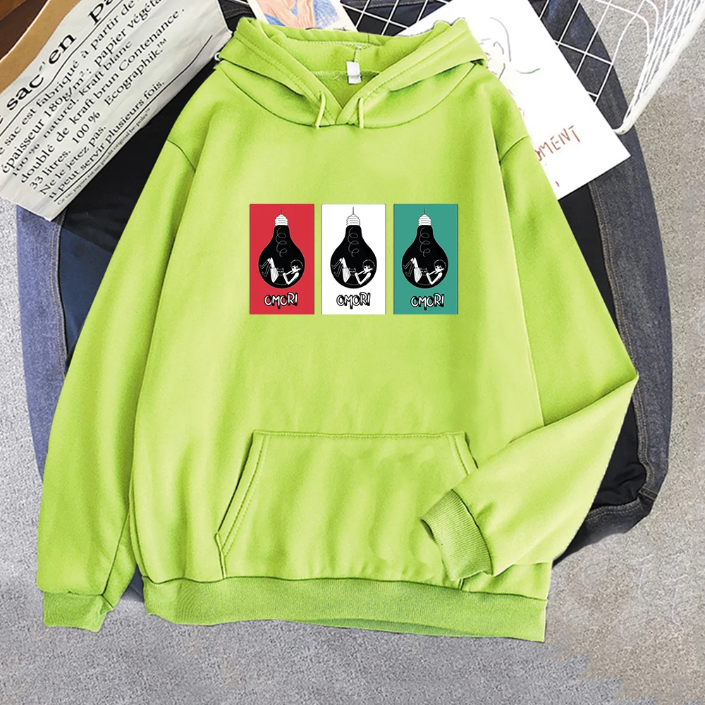 Omori Hoodies Women Sweetshirts Fashion Long Sleeve Pullover Hooded Casual Harajuku Kpop Streetwear Gothic clothes ropa mujer