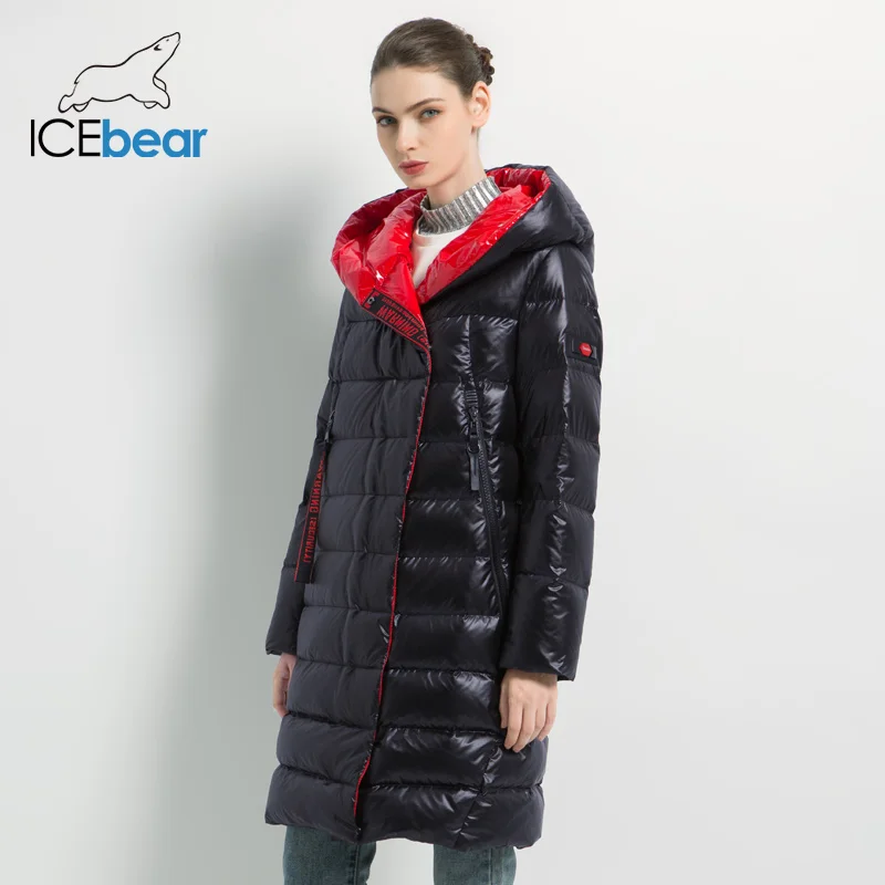 ICEbear 2019 женская зимняя повседневная тонкая куртка модная высокое качество новая