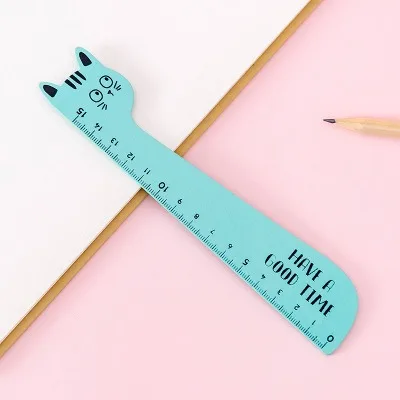 15cm-wooden01 1 шт. простой стиль 15 см 18 см 20 см прозрачная акриловая линейка простая линейка квадратная линейка милые канцелярские принадлежности для рисования - Цвет: 15cm-wooden01