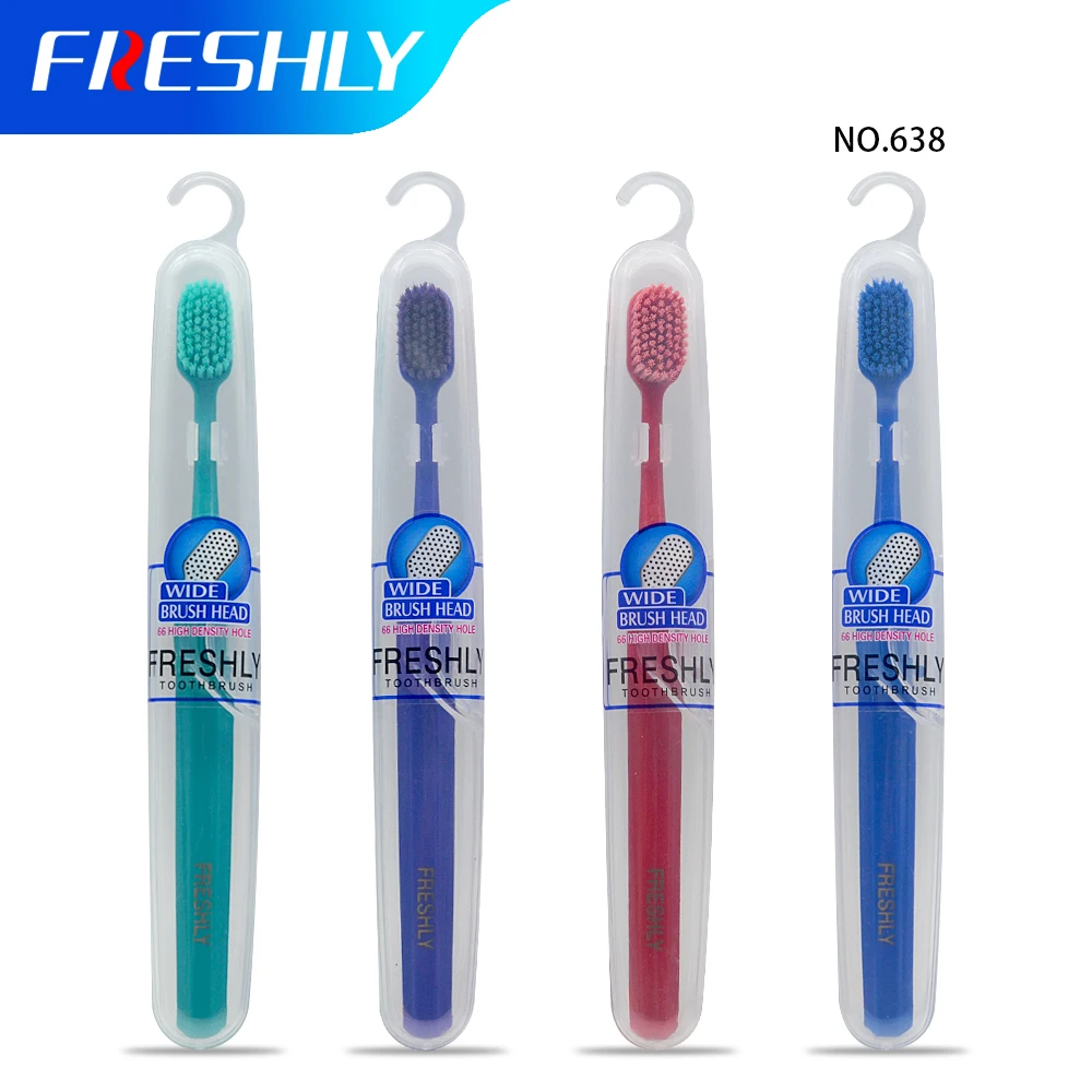 Свежезубная щетка Экологичная Мягкая щетина чистые десны для взрослых средняя