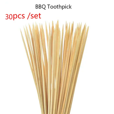 Бамбуковые шпажки 2,5 мм * 30 см, аксессуары для барбекю, аксессуары для готовки