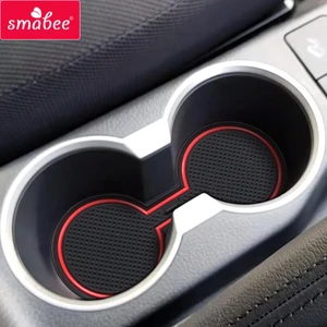 Gate slot pad For MITSUBISHI TRITON L200 PICKUP 2015-2017  4DR  Non-slip  Interior Door Pad/Cup Non-slip mats red blue white