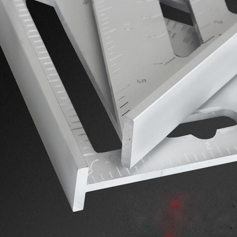 7 ''12'' треугольные угломер из алюминиевого сплава угловая линейка для обрамления строительных художников деревообрабатывающие измерительные инструменты