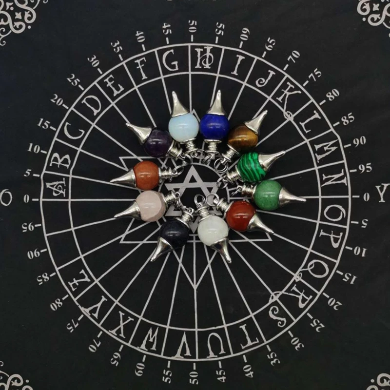 

Tarot Tablecloth Pendulum Magic Pentacle Runes Tarot Altar Table Cloth 30x30cm Divination Tarot Card Pad