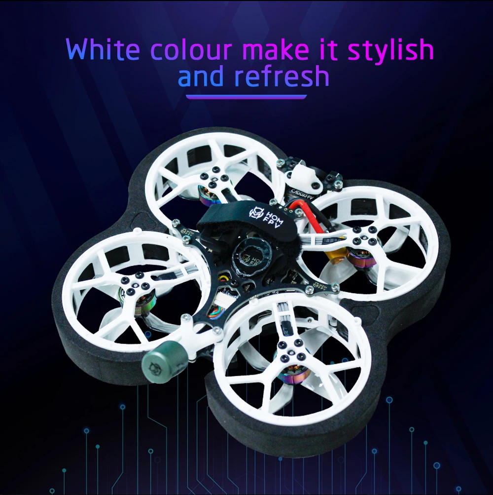 HOMFPV Micron RS Cinewhoop DJI HD 95MM Racing Drone RC Quadcopter Nebula Nano Camera Caddx Vista VTX |