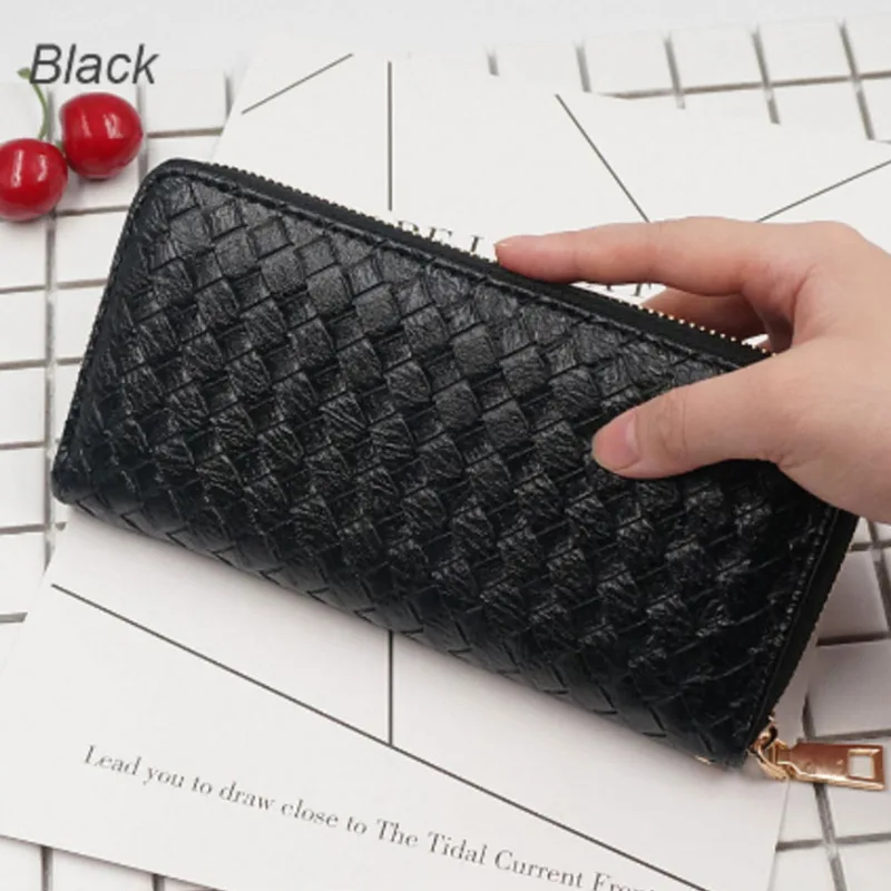 Женский кошелек 2020 модный тканый Повседневный винтажный стильный роскошный