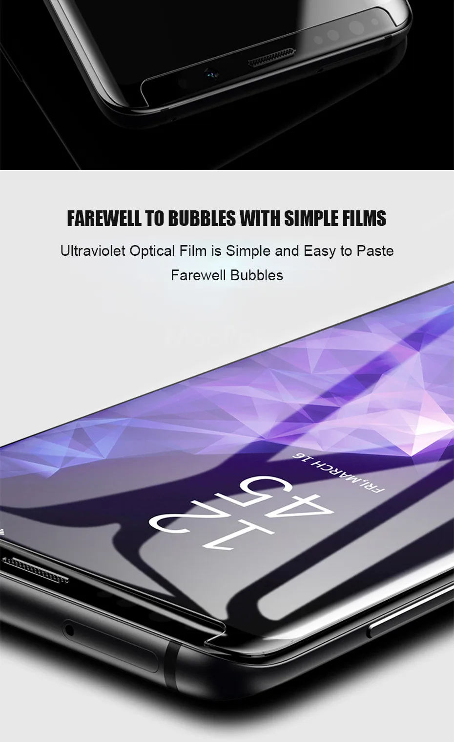 100D защита для экрана с закругленными краями, закаленное стекло для samsung Galaxy S8, S9, S10 Plus, Note 8, 9, 10, S7 Edge, защитное стекло, пленка