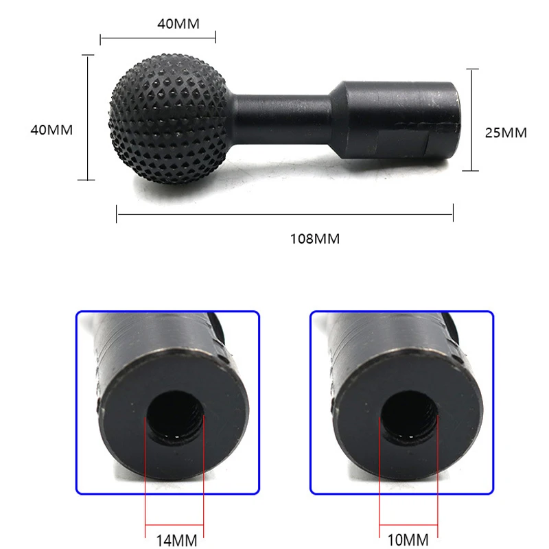 

Ball Gouge Ring-Shaped Cutter with Head Diameter 40mm Woodworking Profession Tool RE