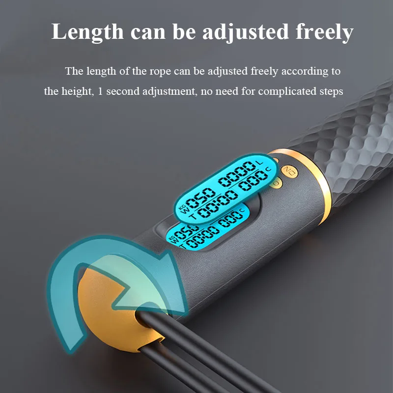 

Cordless Jump Ropes Smart Electronic Digital wireless Skip Rope Calorie Consumption Fitness Body Building Exercise Jumping Rope