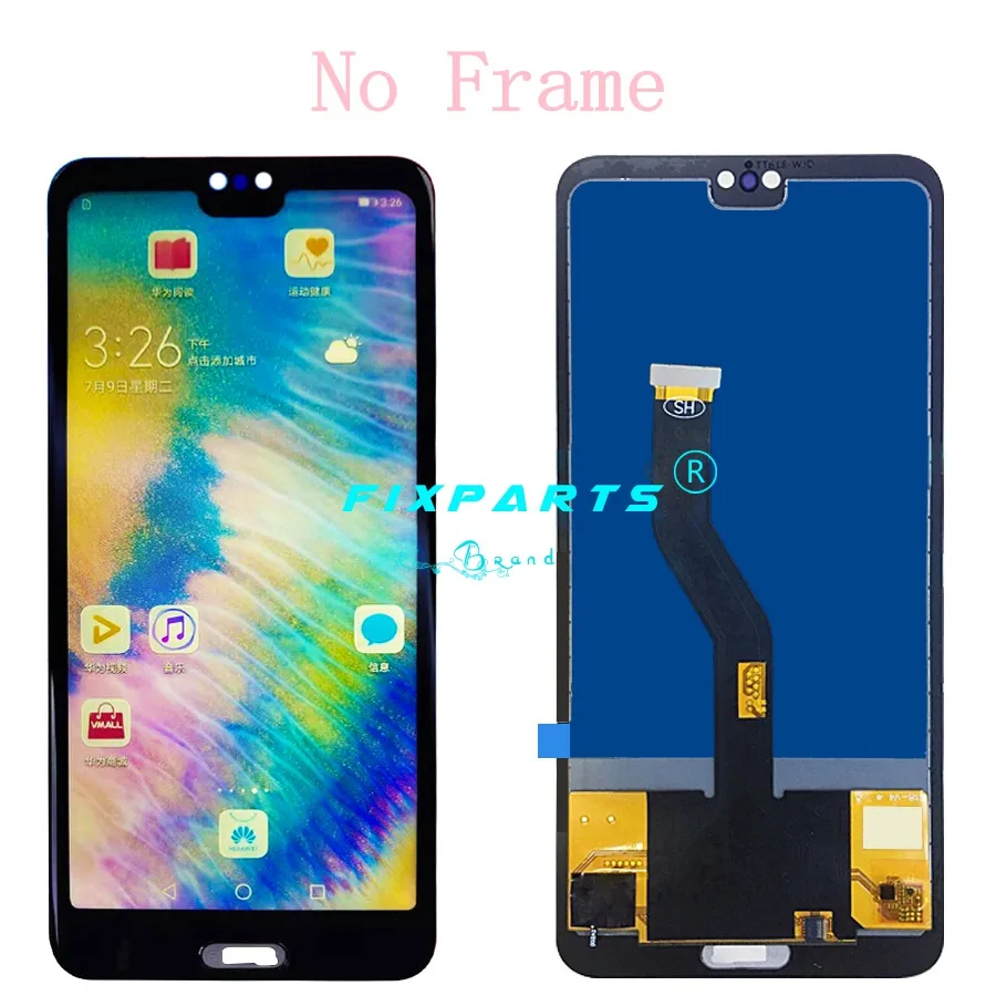 TFT LCD Display With frame for Huawei P20 Pro Touch Screen Digitizer Assembly 6.1" CLT-AL01 Huawei P20 Pro Screen P20 Plus LCD