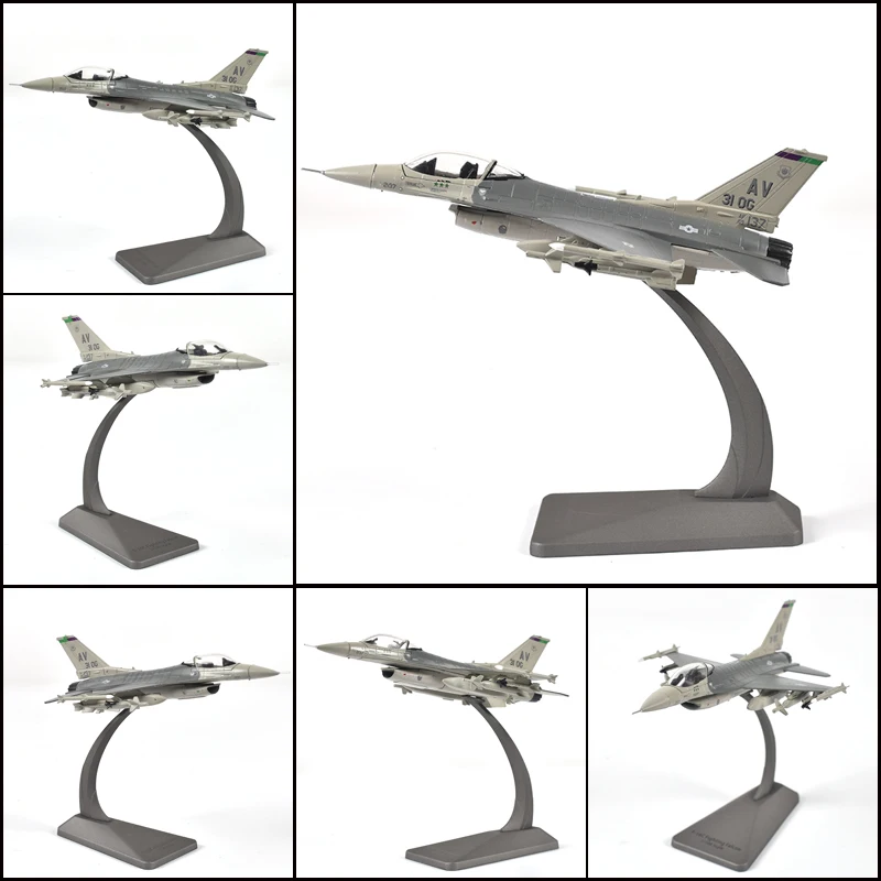 

JASON TUTU 1/100 Scale U.S. Air Force F-16C Fighter Falcon 31st Wing F16 Diecast Metal Finished Aircraft Model Drop shipping