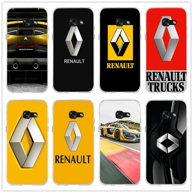 Лидер продаж мягкие силиконовые чехлы для телефонов из ТПУ с логотипом Super Cars Renault