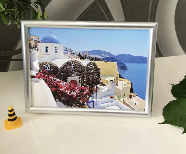Silver 5/6/7 дюймов Европейская простая фоторамки Таблица декора дома Ретро деревянная новобрачная рекомендация фоторамки подарок орнамент - Цвет: Silver