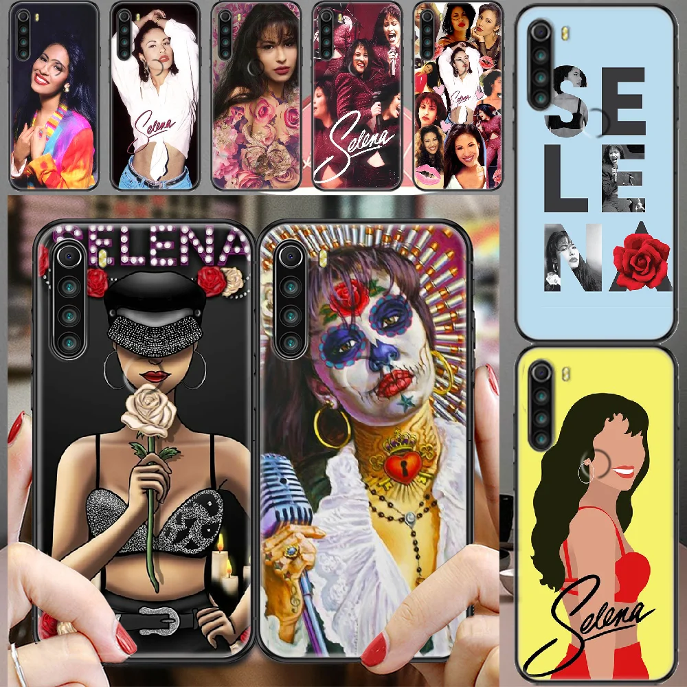 Селена Кинтанилья чехол для телефона Xiaomi Redmi Note 7 7A 8 8T 9 9A 9S K30 Pro Ultra black арт