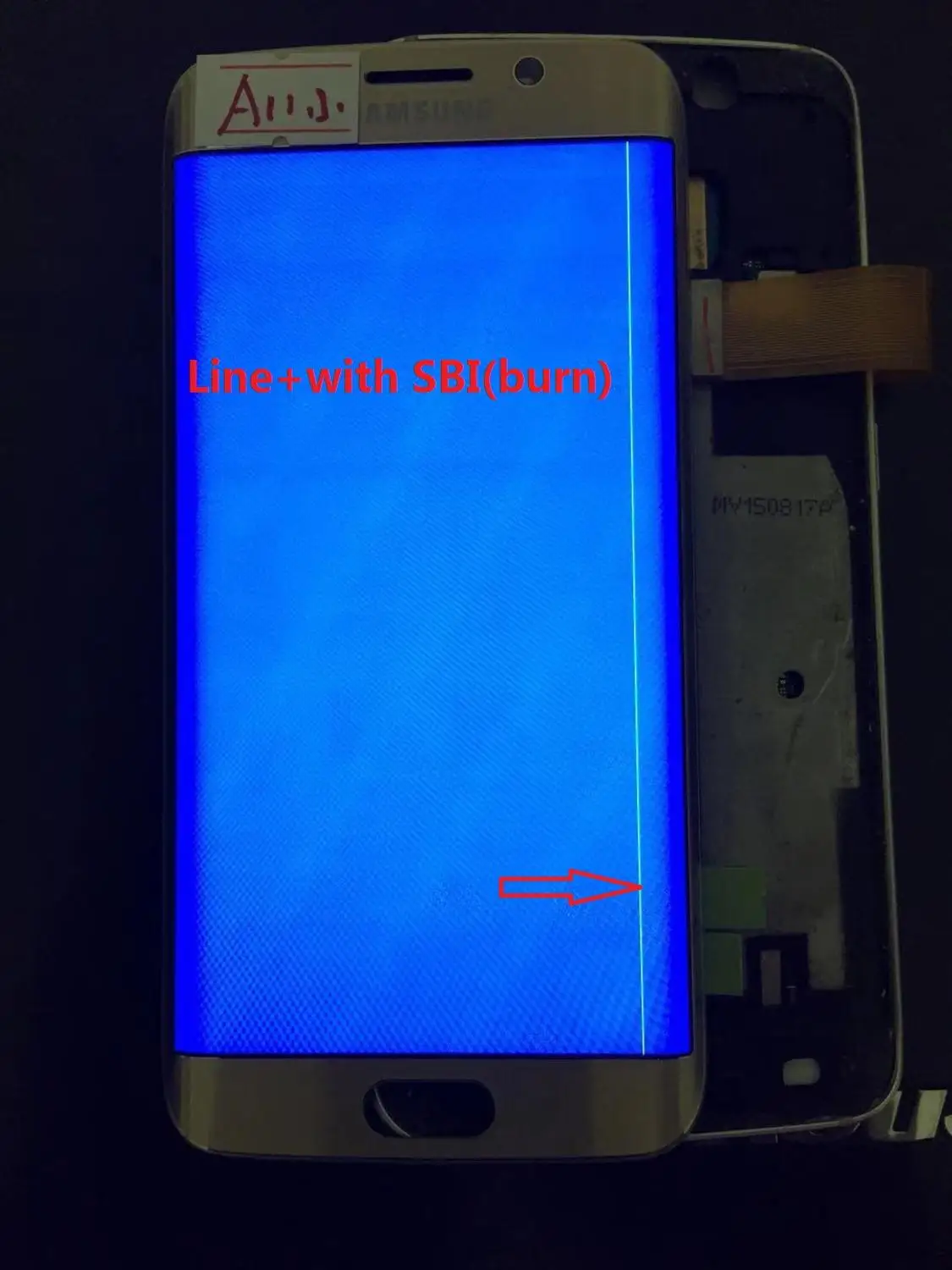 AMOLED ЖК дисплей для SAMSUNG Galaxy s6 edge G925 G925F сенсорный экран дигитайзер дисплей с линией - Цвет: NO.A11 Gold