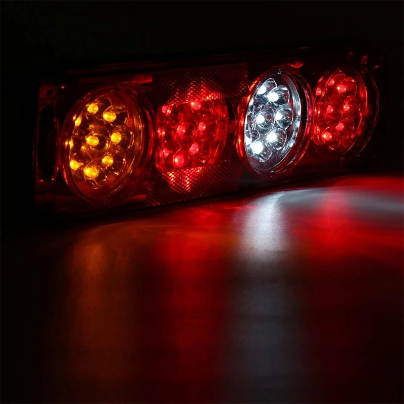 

1 Pair Waterproof Car Truck 12V 24V 36 LED Tail Light 3 Colors Indicator Rear Lamp for Truck Trailer Caravan Accessories