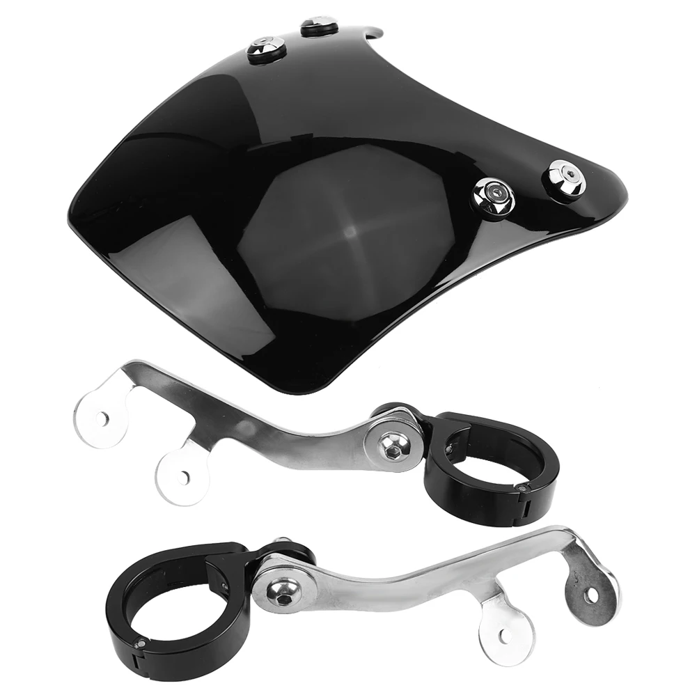 

Modified Motorcycle Windscreen Windshield Wind Deflector Black