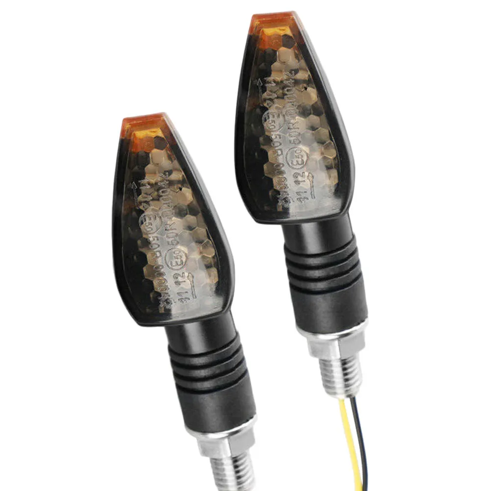 4 шт. мотоциклетные поворотные сигнальные лампы DC12V дымчатые линзы 14 светодиодный
