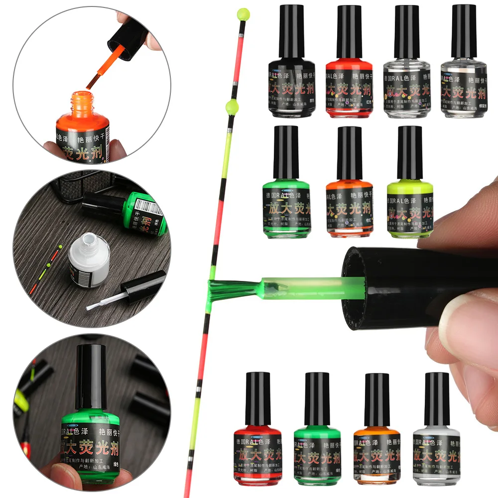 1 бутылка новая флуоресцентная краска для DIY поплавки Хвост видимая рыбалка
