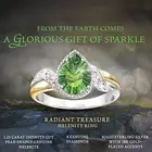 Элегантное кольцо в форме капли с зеленым кристаллом, оригинальные ювелирные изделия с изумрудом, аксессуары для мамы, жены и дочери в качестве подарка