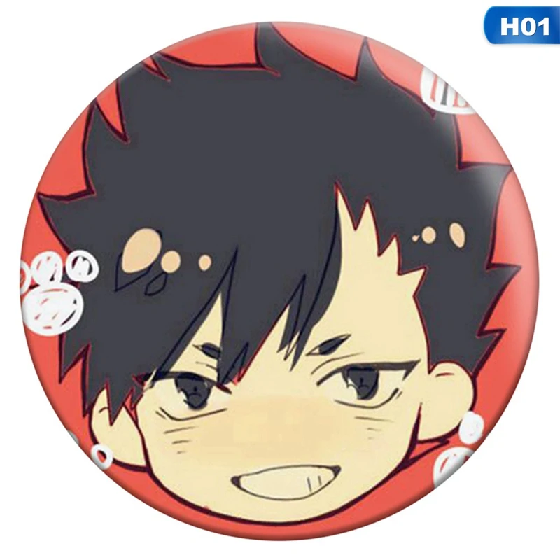 

2020 New Fashion Trendy Anime Haikyuu!! Cosplay Party Pin Button Brooch Badges Gift for Friend