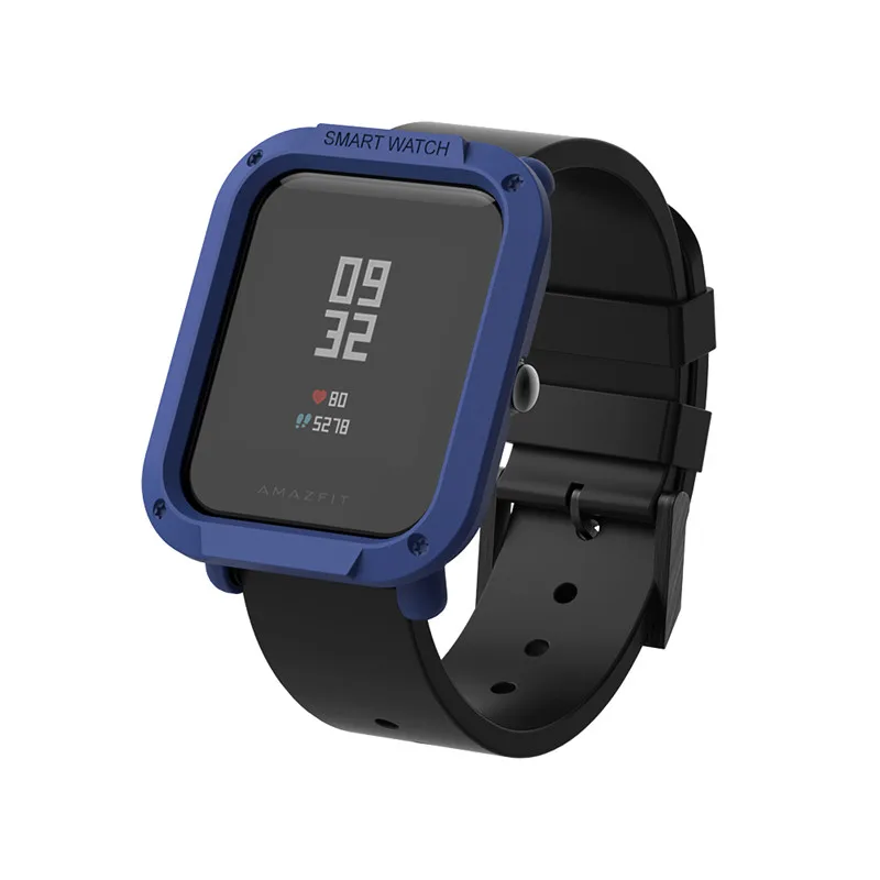 blue only case Жесткий защитный чехол для Amazfit Bip GTS GTR 42 мм 47 мм протектор для часов Huami Bip Lite аксессуары для умных часов SIKAI - Цвет: blue only case