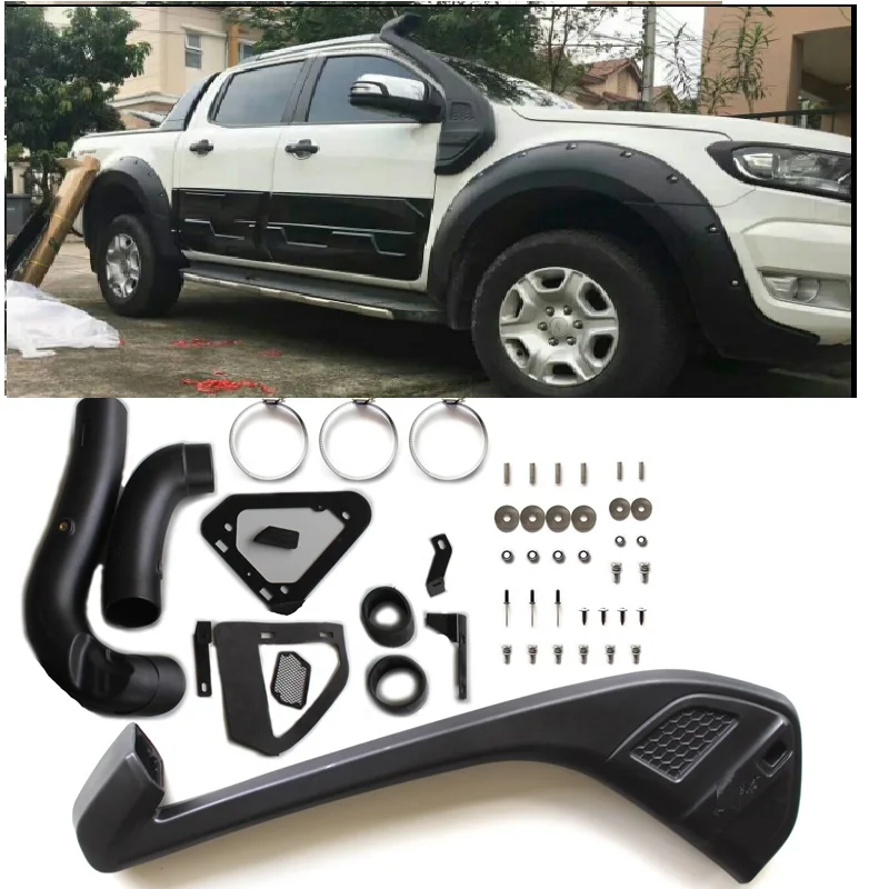 

CITYCARAUTO Авто Snrokel комплект подходит для Ranger T7 Xlt Xl Wildtrak 2016 -2020 воздуховодов LLDPE комплекты для подводного плавания Авто 4*4 аксессуары