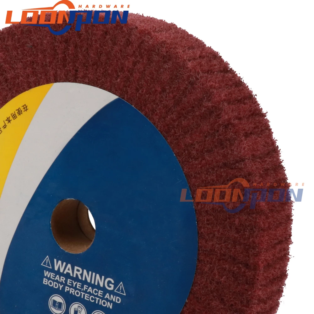 1 шт. Нетканая мочалка 4/5/6/8/10/12 дюймов шлифовальный круг отверстие 20 мм толщина 25/50