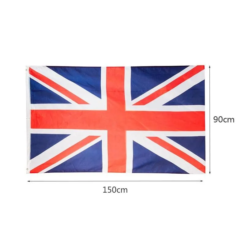 

90*150cm 3*5ft UK Flag Great British Banner GB Flag Scotland England UK Ireland Northern Kingdom United Flag Polyster Natio J6H9