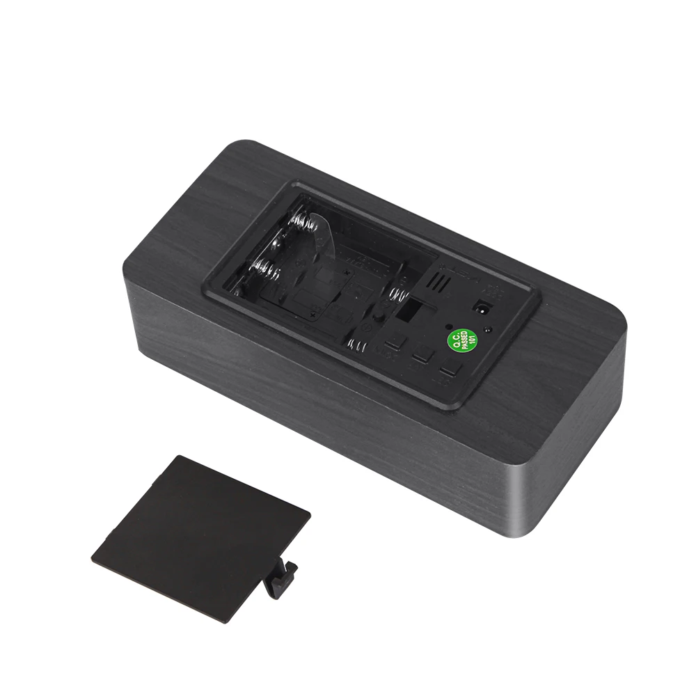 LED Деревянный Будильник часы стол Голосовое управление цифровой Despertador