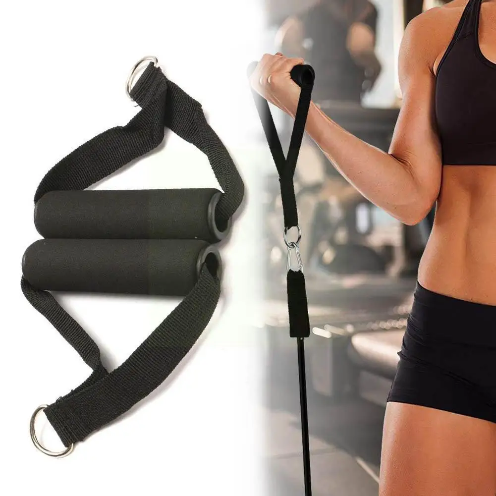 

D Ring Pulldown Bank Rope Cable Handle V Bar Dip Resistance Arms Fitness Strength Accessories Tools Training Exercise Q2y7