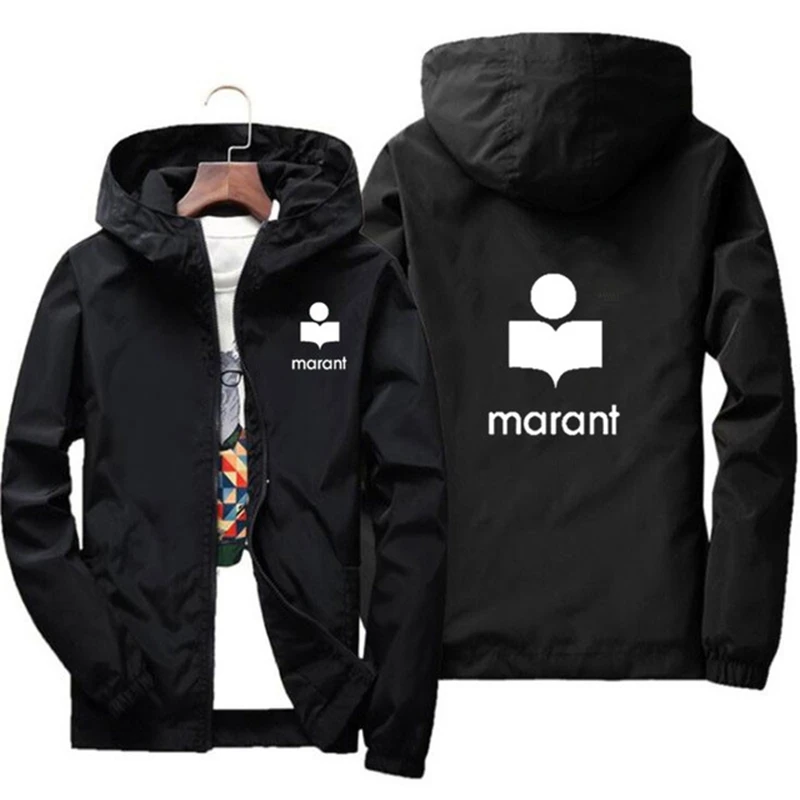 

Brand Marant Mens Jackets Coat Fashion Hooded Windbreaker Jacket Men Clothing Bomber Jacket Plus Size Coats Top Chaquetas Hombre