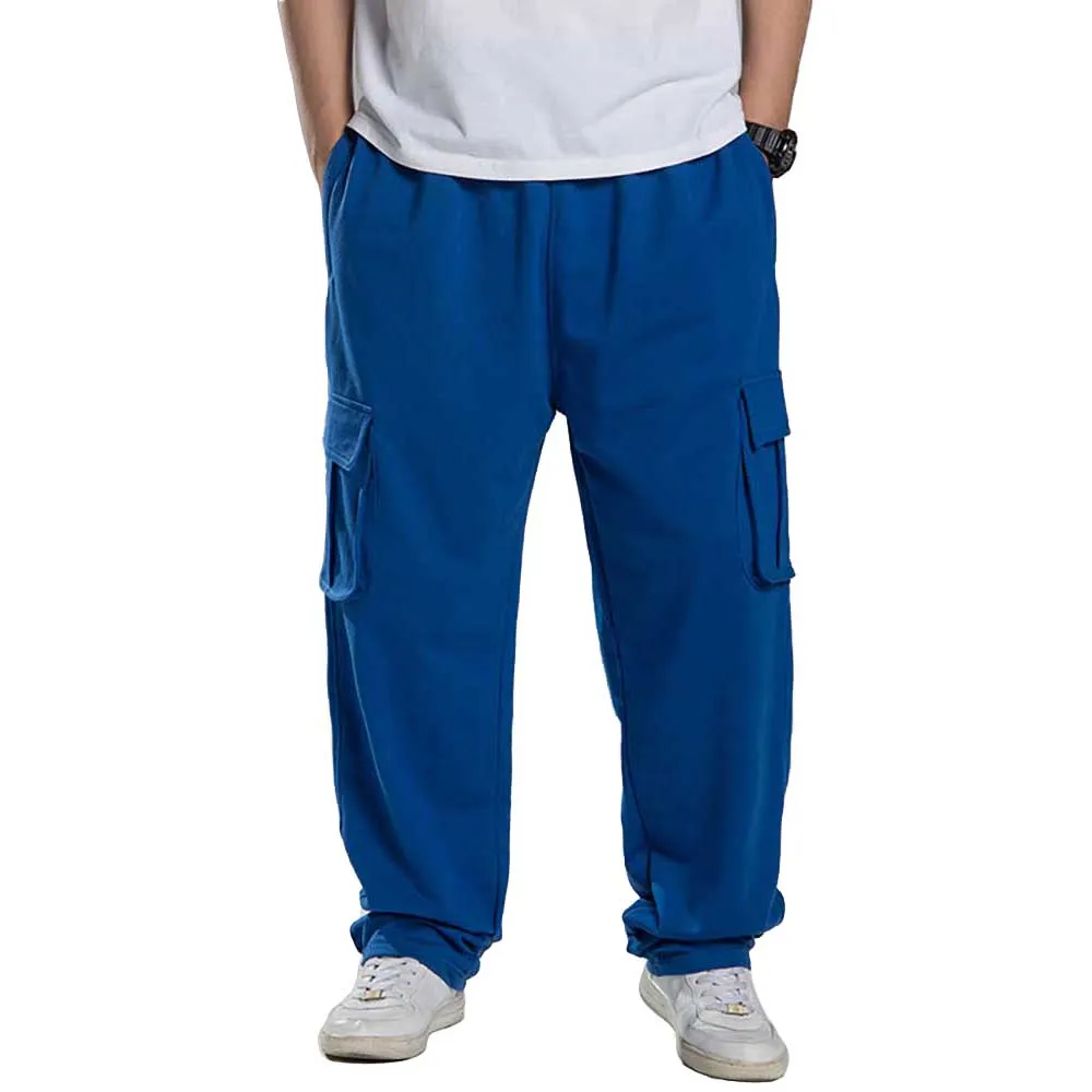 

Fashion Sweat Pants Men Casual Joggers Cargo Pants Straight Loose Baggy Trousers Streetwear Hiphop Harem Joggers Plus Size Pants