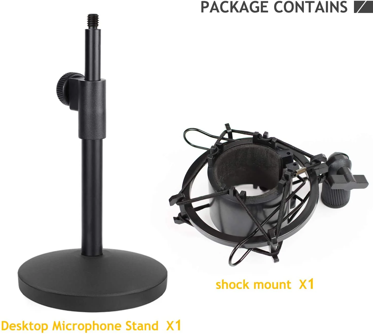 Desk Mic Stand  Adjustable Metal Table Microphone Stand with Shock Mount for K669 AT2020 Bm 800 Microphone images - 6
