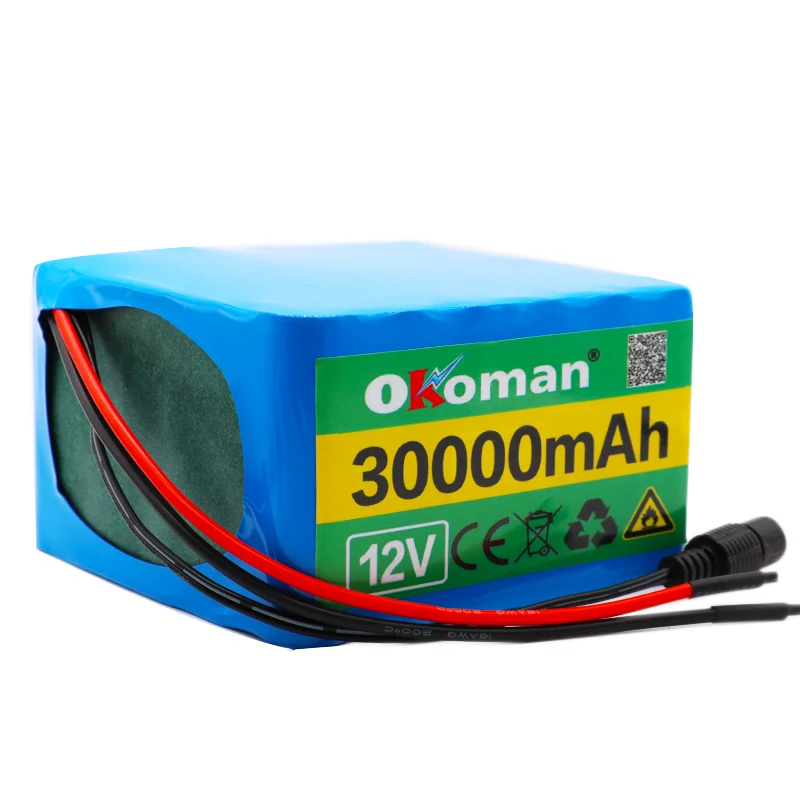 12V 30Ah 3S12P 11.1V 12.6V High-power Lithium Battery Pack for Inverter Xenon Lamp Solar Street Light Sightseeing Car Etc | Электроника
