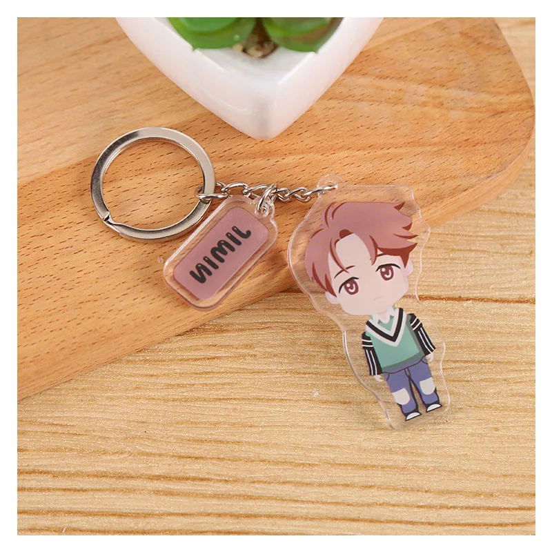 

2020 Korean New BTS-077 Silicone Portrait Keychain Men and Women Fashion Accessories Mobile Phone Bag Pendant Holiday Gifts