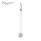 Подвеска SOKOLOV из серебра с фианитами, Серебро, 925, Оригинальная продукция