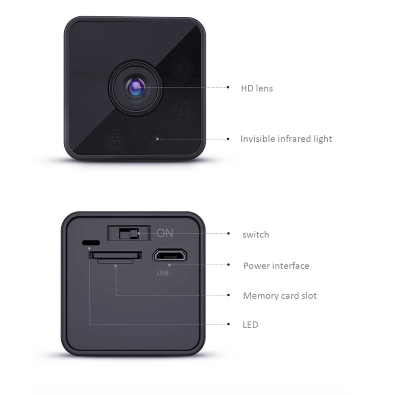 

W2 Portable Night Vision Camera Mini Camera Indoor Office Camera Hd1080P Camera Suitable for Office and Home