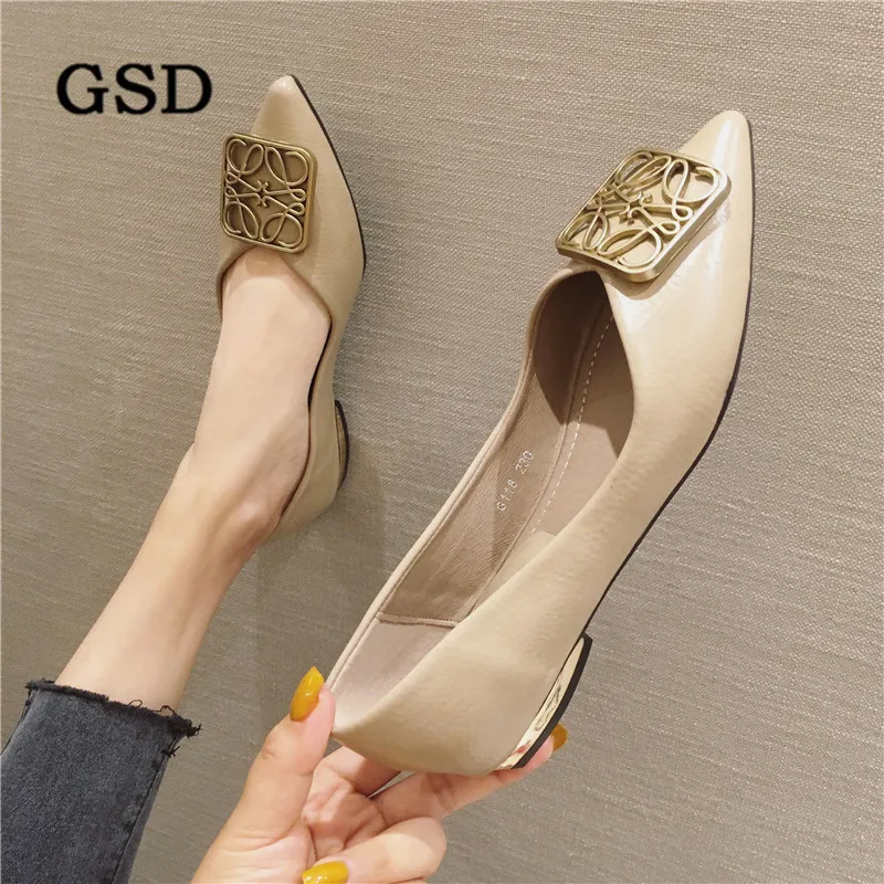 Модная женская обувь на плоской подошве с острым носком и бантом в горошек