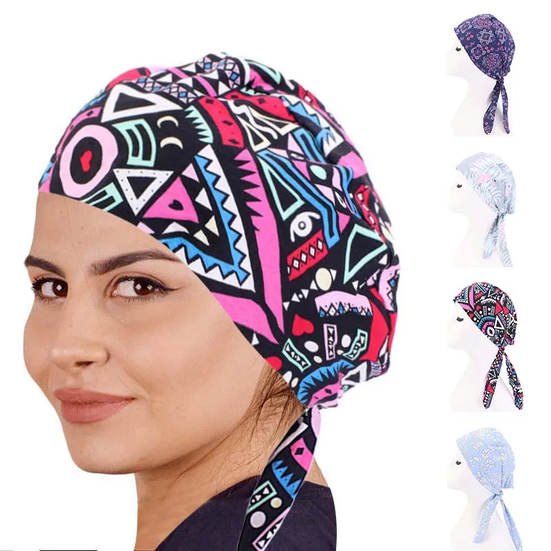 2020 Цветочные мужские банданы длинные тюрбан шапка парики хлопок дюраг головной