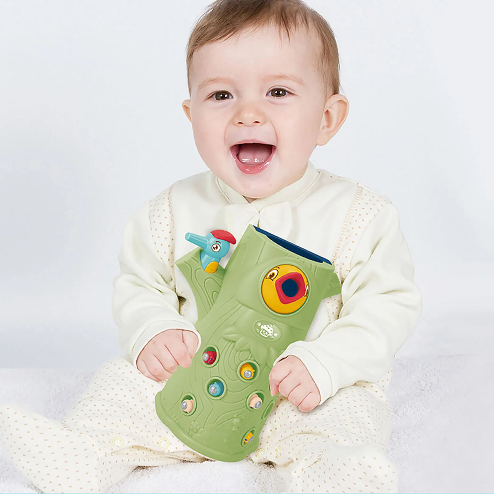 

Creative Woodpecker Toy Pop Catching Parent-child Game Toy Children's Education Early Education Magnetic Feeding Bird Toy