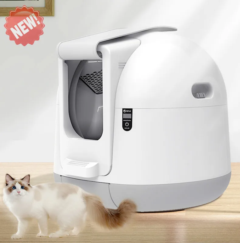 

Automatic Cat Litter Basin Toilet Cat Toilet Bentonite Cat Litter Fully Enclosed Anti-Splash Cat Bedpans Cat Box
