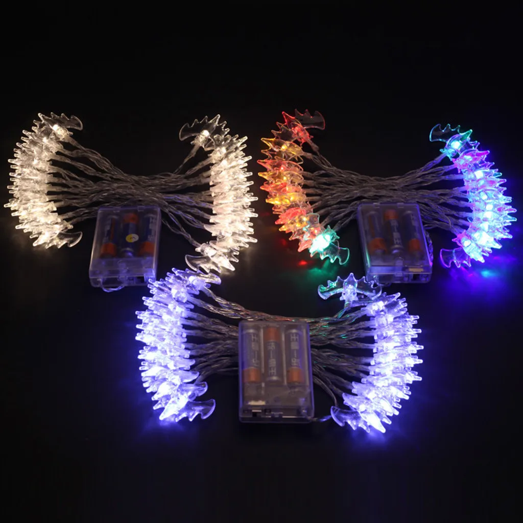 Хэллоуин фестиваль аксессуары теплый белый летучая мышь вампир светодиодный