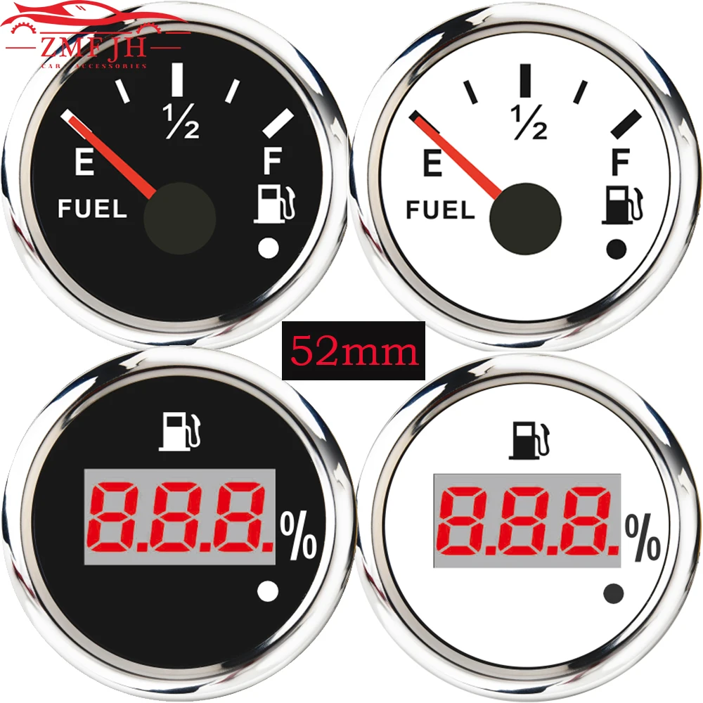 Указатель/100% цифровой датчик уровня топлива для мотоцикла 52 мм Автомобильный