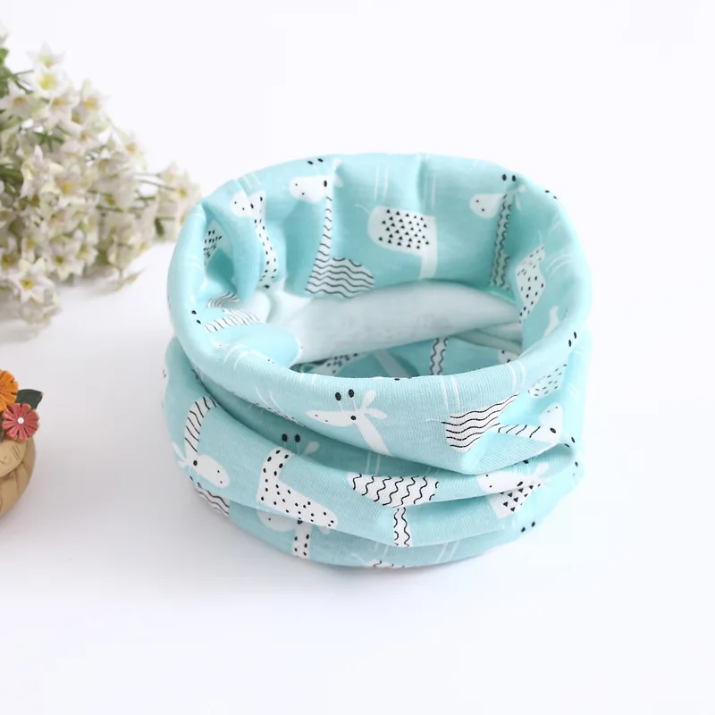 Новинка; хлопковый шарф для девочек со звездой, смайликом, бантиком, медведем и круглым вырезом; модная красивая одежда для мальчиков и девочек; шарфы; детский воротник - Цвет: 206tang