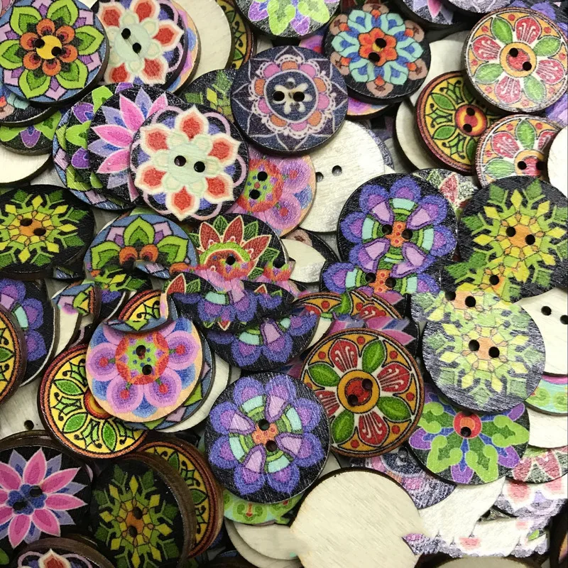250 шт. ретро для шитья деревянные пуговицы рукоделия скрапбукинга Одежда DIY