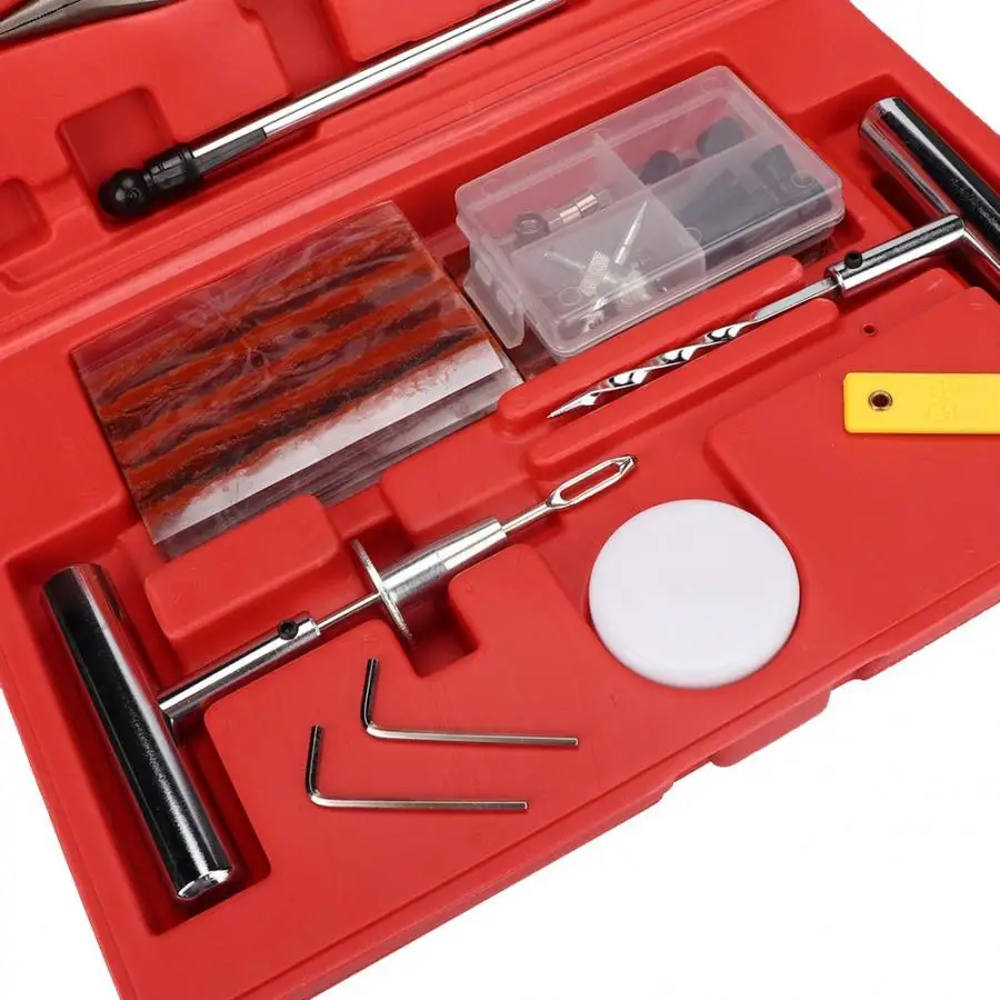 59 шт. Универсальный Автомобильный сверхмощный прокол шин ремонтная вставка для