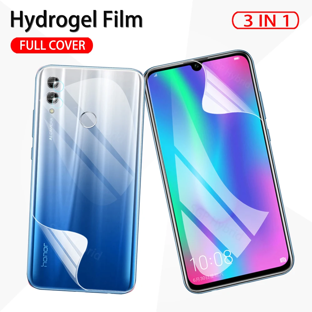 

Гидрогелевая пленка 3 в 1 для Huawei Honor 10 Lite 10i HRY-LX1 LX2, защитная пленка на Honor 10i HRY-LX1T, защитная пленка, не стекло