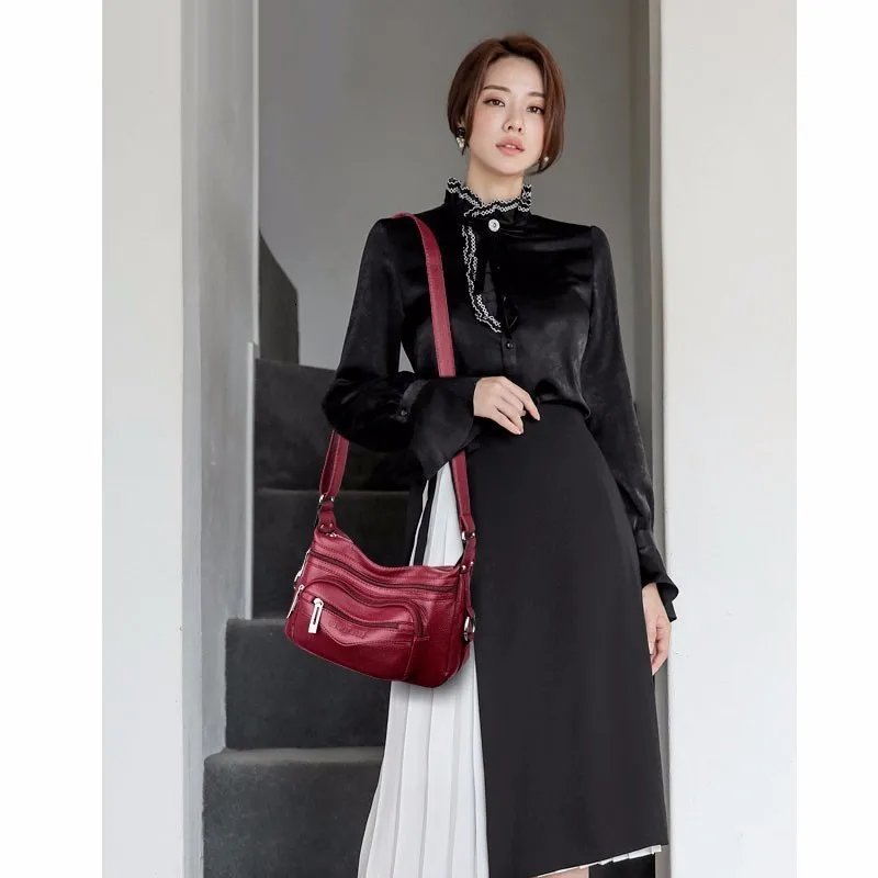 Handbags Women Shoulder Bag Famous Brands Female Messenger Sac A Main Crossbody Bags For Vintage Hand Soft Travel | Багаж и сумки