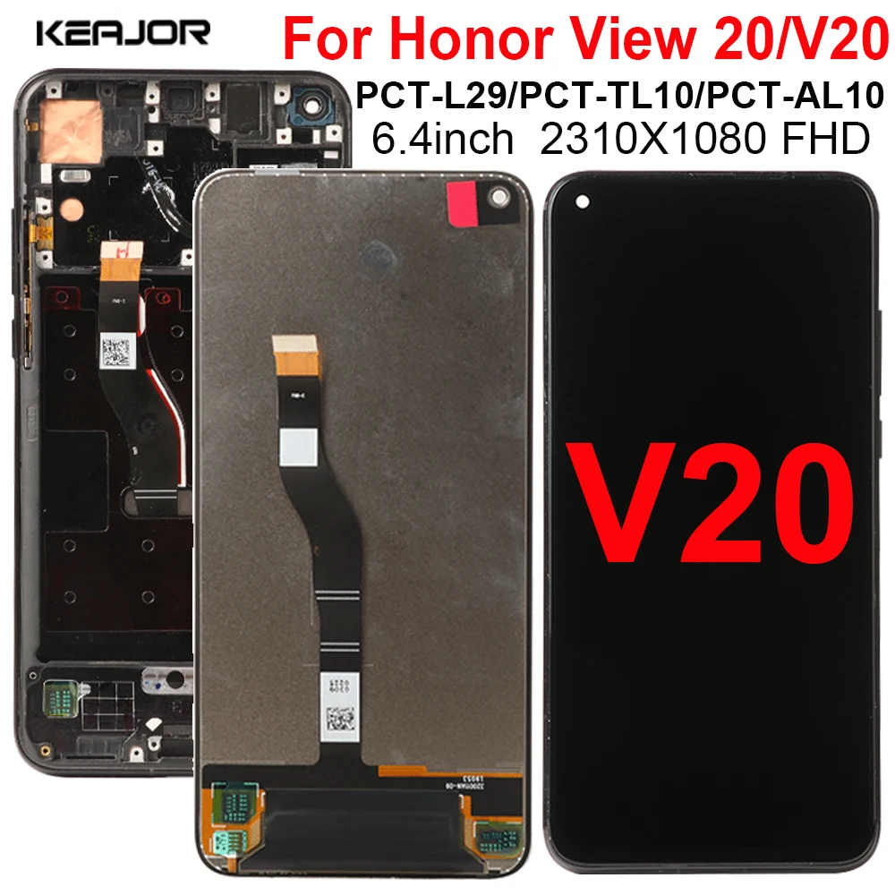 ЖК-дисплей для Huawei Honor View 20 V20 PCT-L29 TL10 AL10 сенсорный экран запасные части телефона